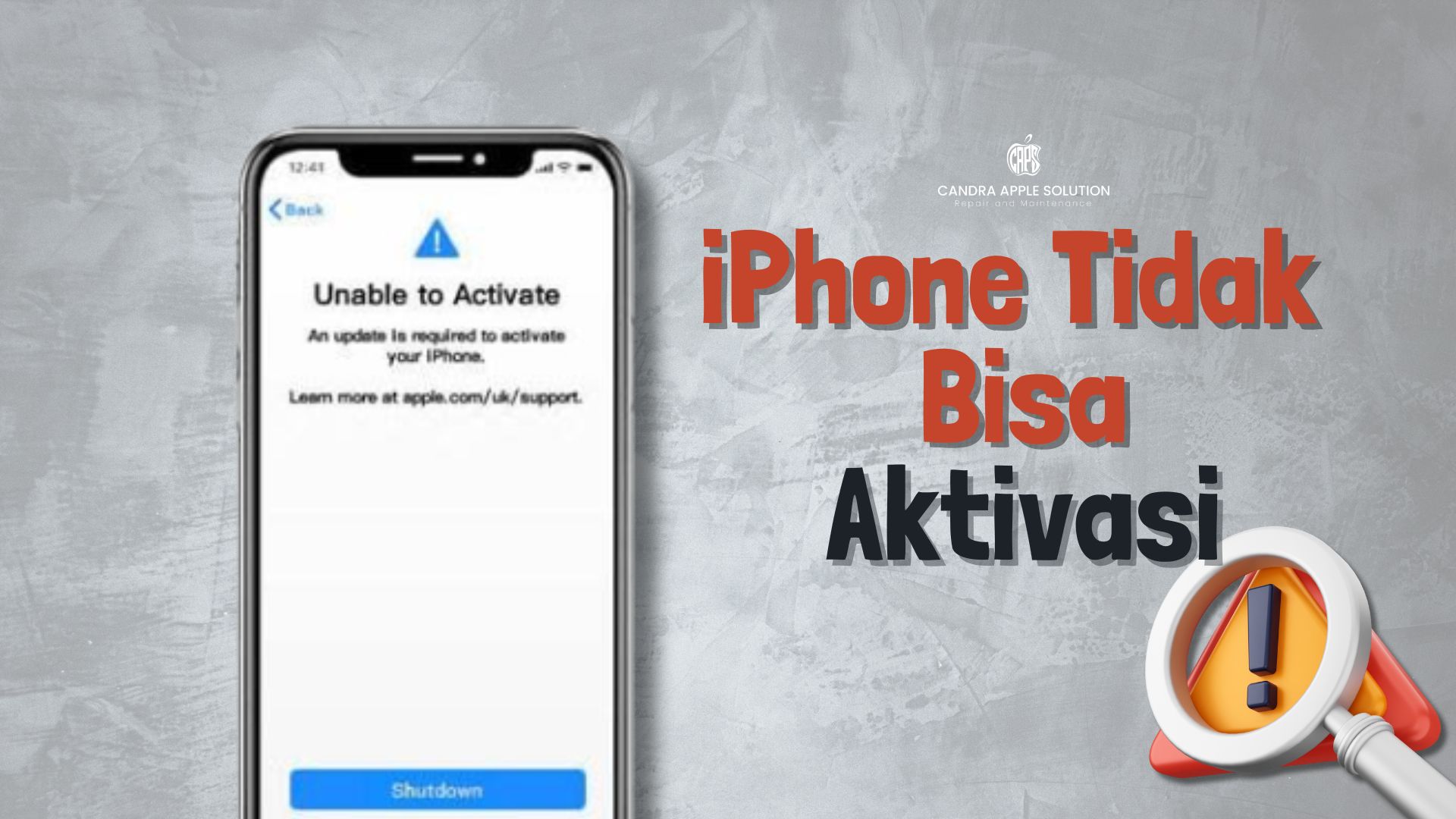 iPhone Tidak Bisa Aktivasi