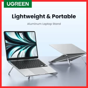UGREEN Laptop Stand For Macbook Pro Foldable Aluminum Vertical Notebook Stand Laptop Support Macbook Air Pro