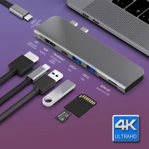 USB 3 1 Type C Hub To HDMI Adapter 4K Thunderbolt 3 USB C Hub with